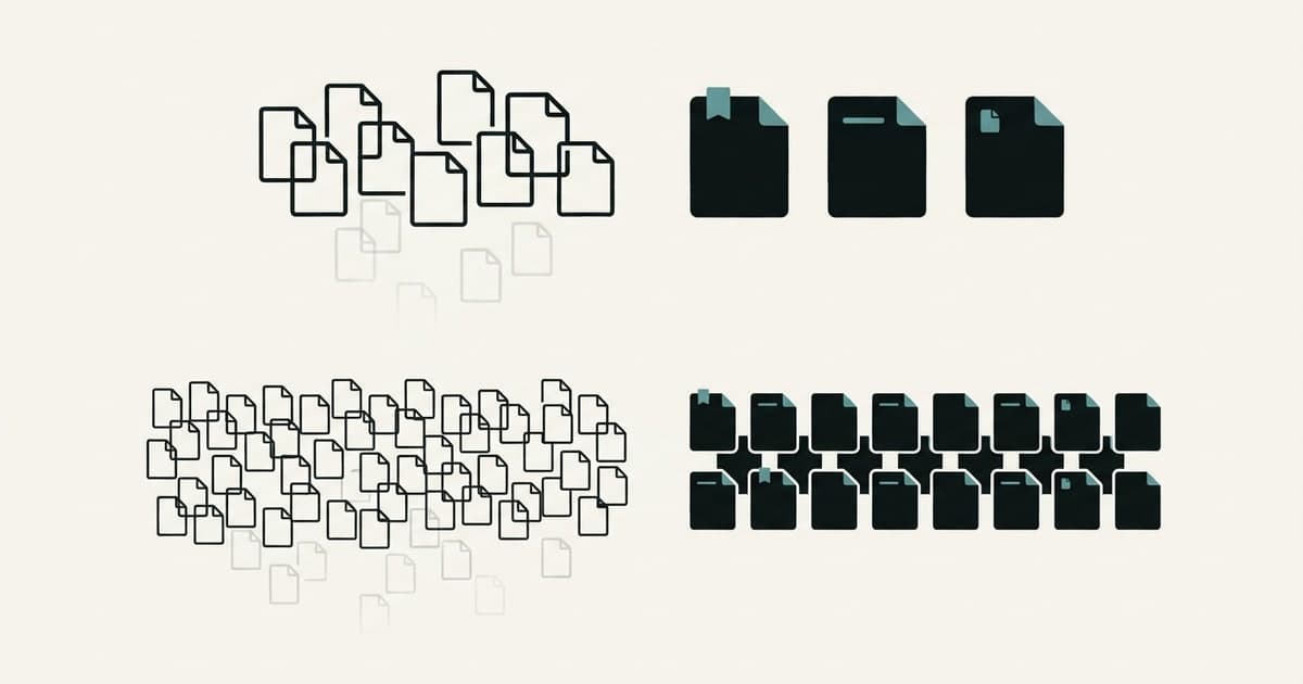 Diagram of the same cut pattern at two library scales.